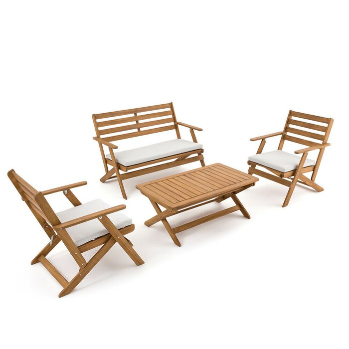 Комплект мебели для сада Solara бежевого цвета - купить Комплекты для сада и дачи по цене 56485.0