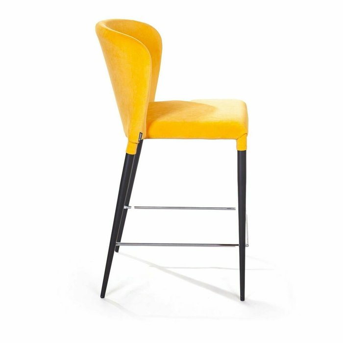 Стул полубарный Albert горчичного цвета - лучшие Барные стулья в INMYROOM