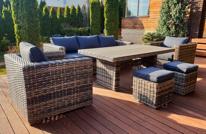 Комплект дачной мебели Сан-Марино из искусственного ротанга - лучшие Комплекты для сада и дачи в INMYROOM