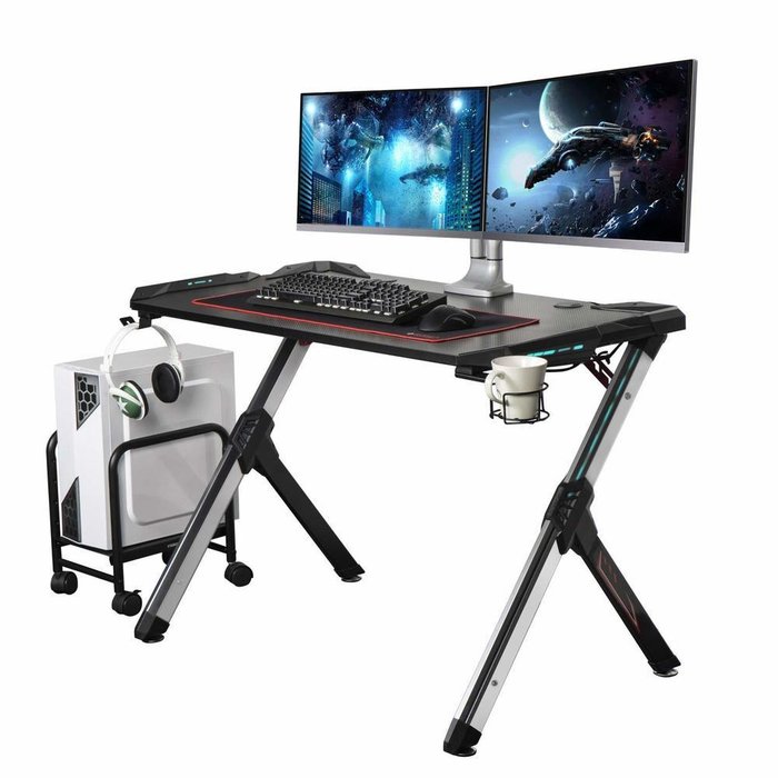 Игровой компьютерный стол с RGB подсветкой - купить Письменные столы по цене 23990.0