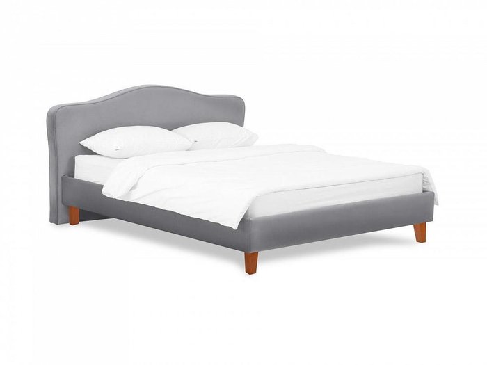 Кровать Queen II Elizabeth L 160х200 серого цвета - купить Кровати для спальни по цене 43800.0