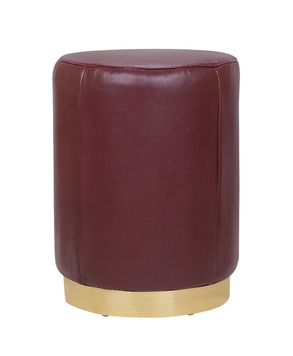Пуф Topper brown leather коричневого цвета