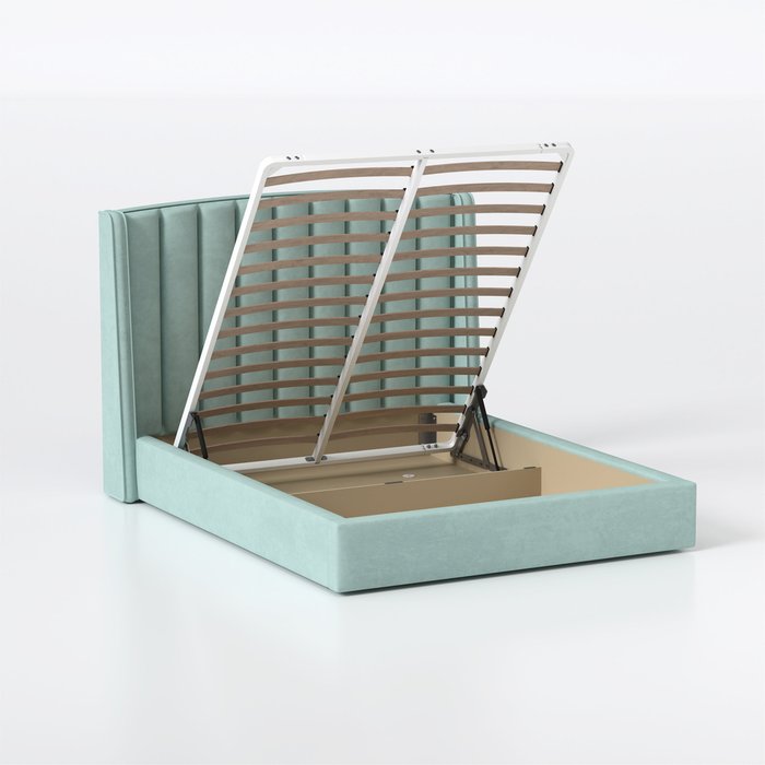 Кровать Lambro 180х200 бирюзового цвета с подъемным механизмом - лучшие Кровати для спальни в INMYROOM