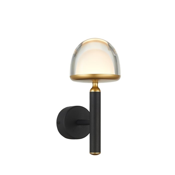 Настенный светильник светодиодный Vigy с плафоном из прозрачного стекла