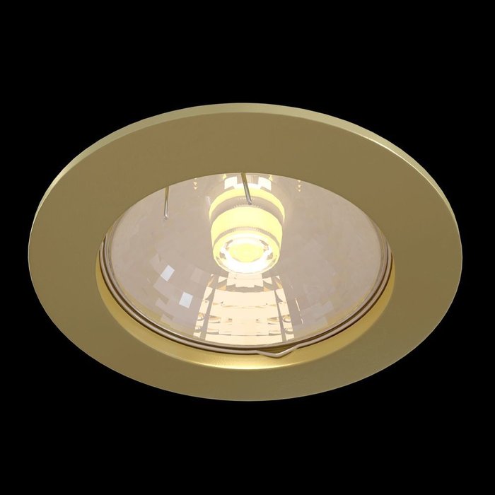 Встраиваемый светильник Metal Modern золотого цвета - лучшие Встраиваемые споты в INMYROOM