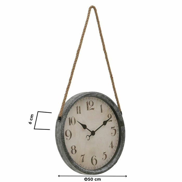Часы настенные серо-бежевого цвета - купить Часы по цене 5420.0