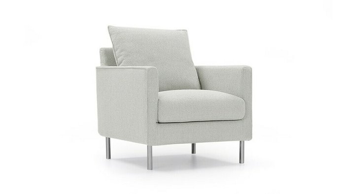Кресло Гамбург светло-серого цвета - купить Интерьерные кресла по цене 20400.0