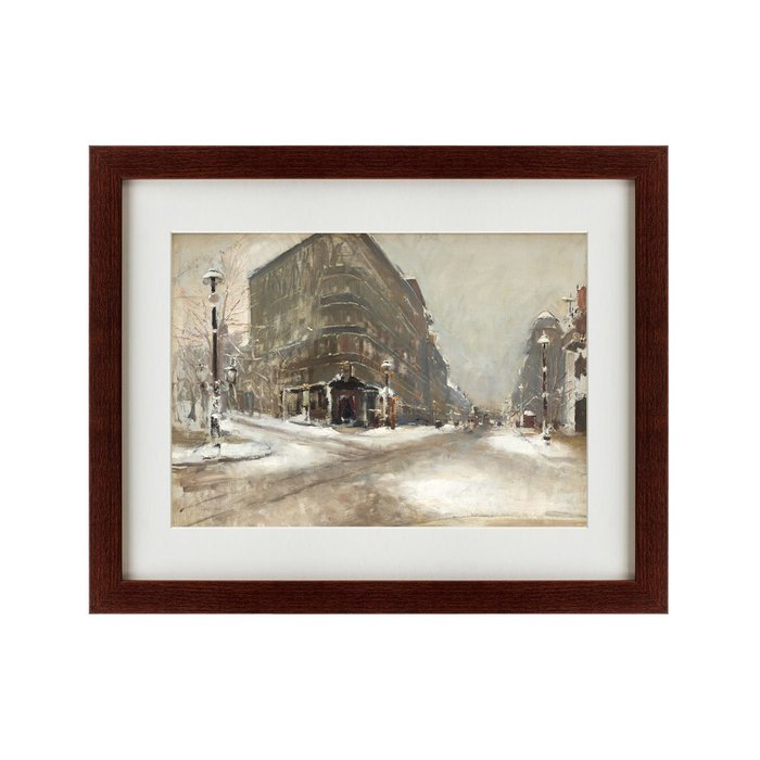 Репродукция картины Winter in Paris 1894 г. - купить Картины по цене 4990.0