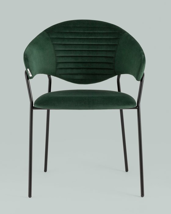 Стул Алексис темно-зеленого цвета - лучшие Обеденные стулья в INMYROOM