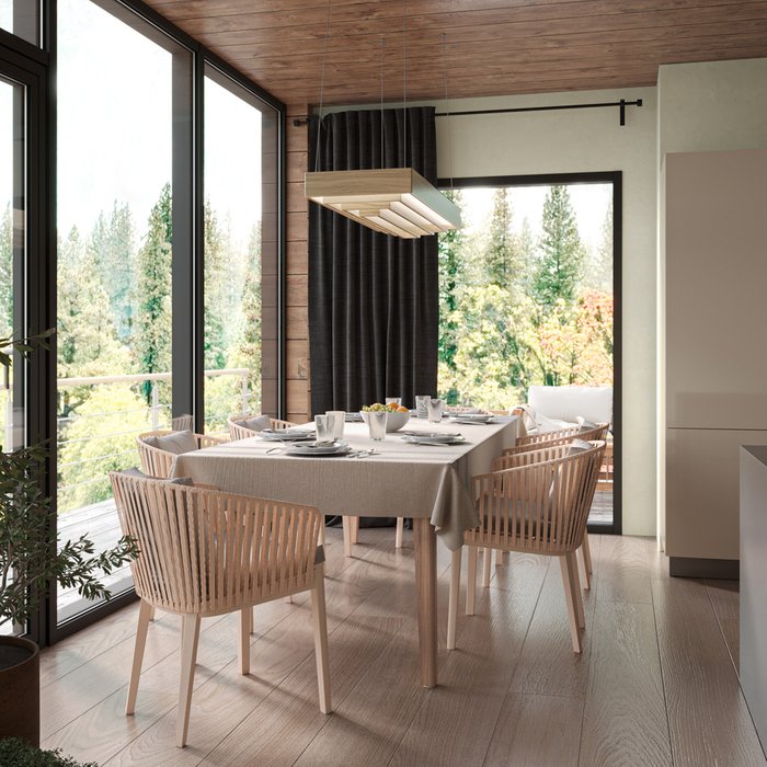 Подвесной светильник Бальдр из массива палисандры - купить Подвесные светильники по цене 209000