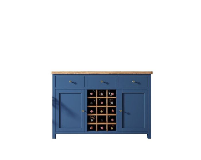 Винный шкаф Jules Verne синего цвета