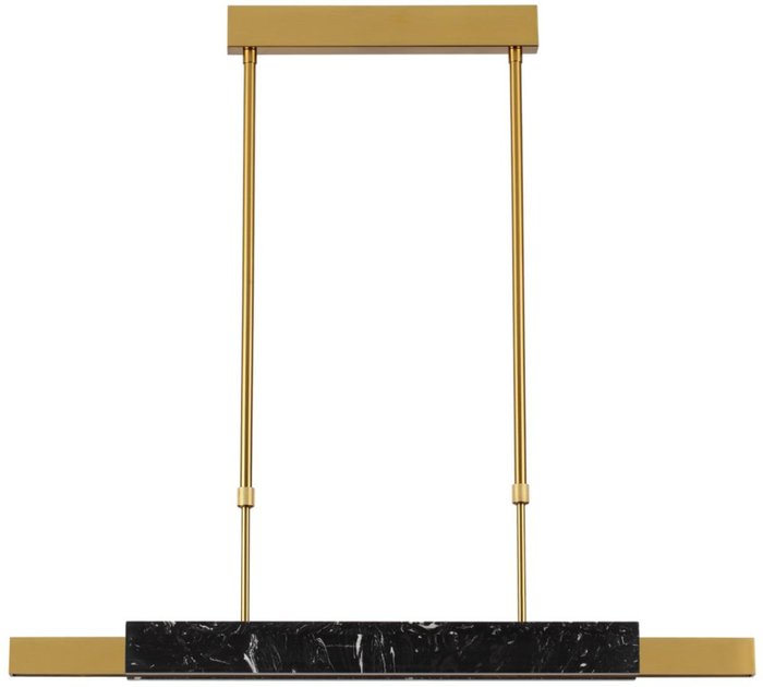 Подвесной светильник Odeon Light Marmi 4361/25L MIDCENT черный мрамор/антич. бронза/металл/акрил IP20 LED 25W 3000K 220V