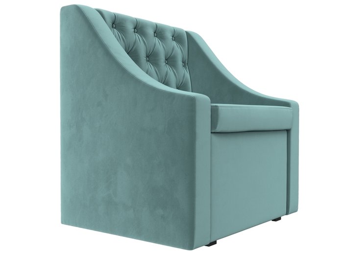 Кресло Мерлин с ящиком бирюзового цвета - лучшие Интерьерные кресла в INMYROOM