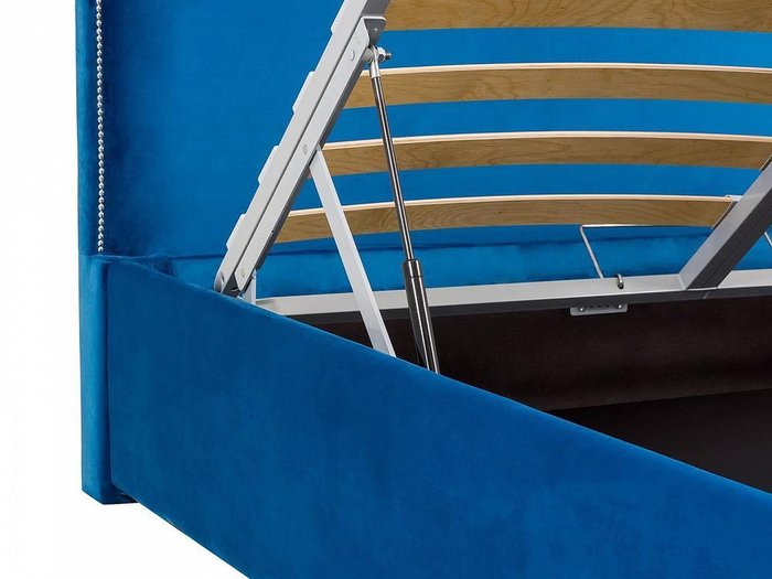 Кровать Queen Elizabeth L темно-синего цвета 160х200 - лучшие Кровати для спальни в INMYROOM