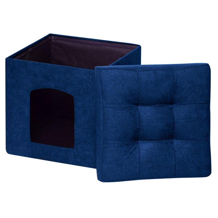 Пуфик складной для животных синего цвета - лучшие Мебель для домашних питомцев в INMYROOM