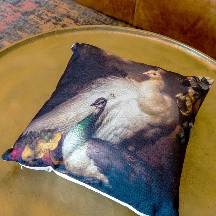 Интерьерная подушка Королевский павлин версия 1 - купить Декоративные подушки по цене 2000.0