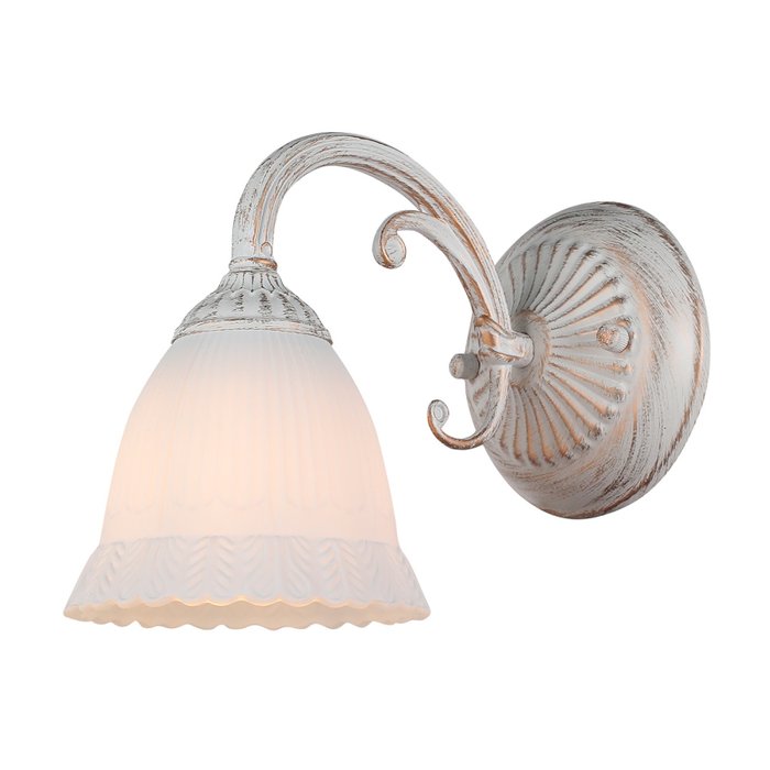 Бра Versailles 1114/1A White (стекло, цвет белый) Бра Versailles 1114/1A White (стекло, цвет белый)