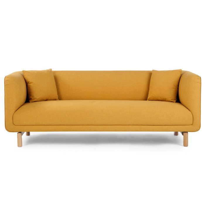 Трехместный диван Tribeca желтый