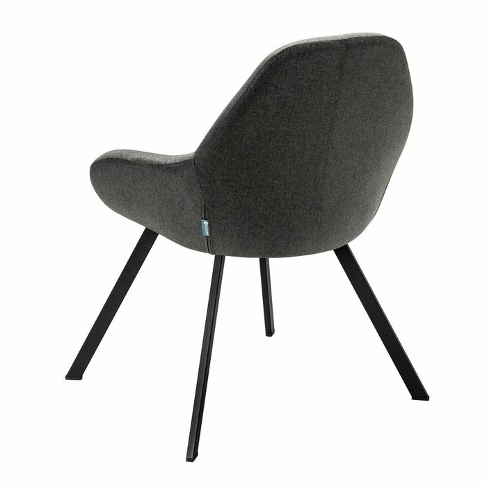Стул Kent тёмно-серого цвета с черными ножками - лучшие Обеденные стулья в INMYROOM