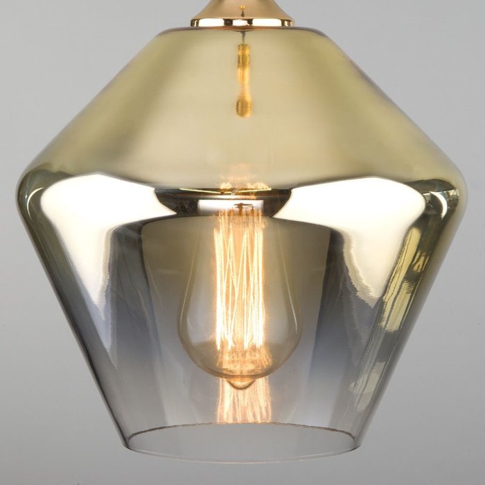 Подвесной светильник со стеклянным плафоном 50198/1 золото Blake - лучшие Подвесные светильники в INMYROOM
