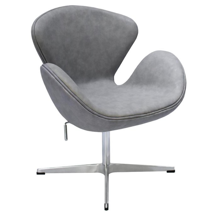 Кресло Swan Chair серого цвета