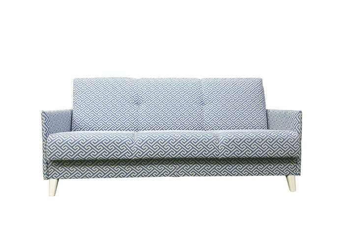Диван-кровать Scandi сине-белого цвета - купить Прямые диваны по цене 39100.0