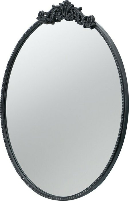 Зеркало настенное 76х81 в раме черного цвета  - купить Настенные зеркала по цене 19090.0