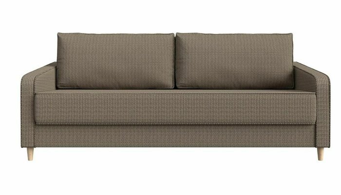 Прямой диван-кровать Варшава бежево-коричневого цвета - купить Прямые диваны по цене 56999.0