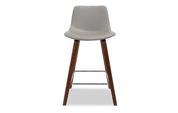 Стул полубарный Janis серого цвета - купить Барные стулья по цене 9900.0