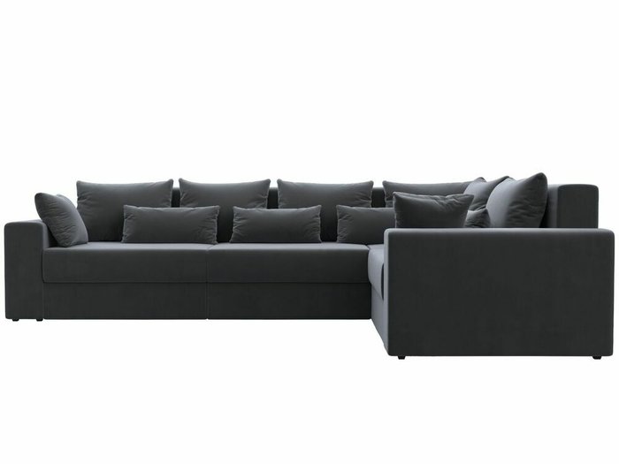 Угловой диван-кровать Майами Long темно-серого цвета правый угол - купить Угловые диваны по цене 88999.0