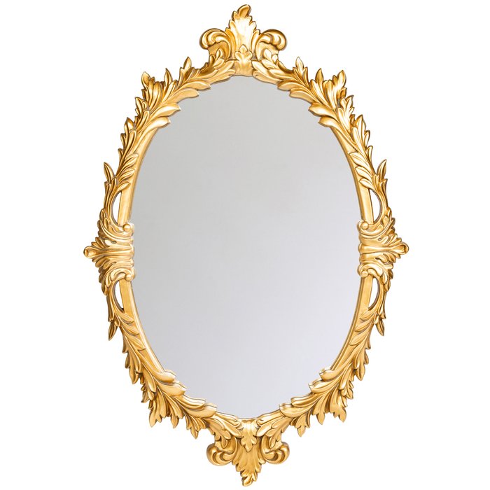 Настенное зеркало Диодора золотого цвета