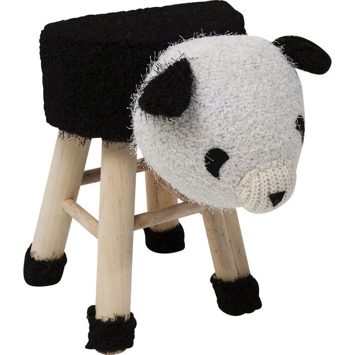Пуф Panda черно-белого цвета - купить Пуфы по цене 8830.0