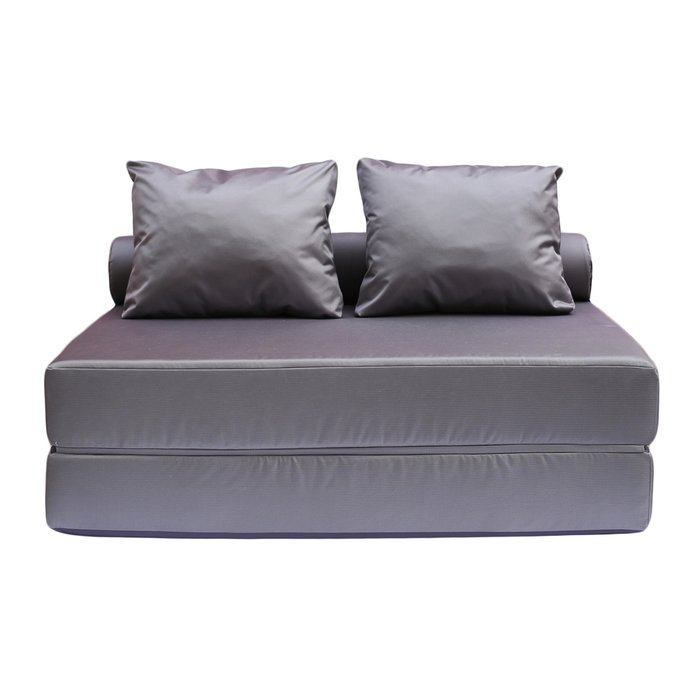 Диван-кровать с валиком и двумя подушками