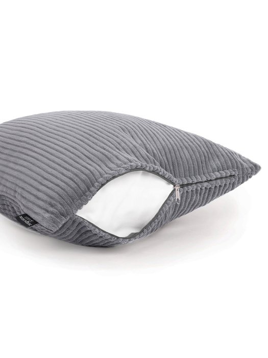 Декоративная подушка Cilium Steel стального цвета   - купить Декоративные подушки по цене 1254.0