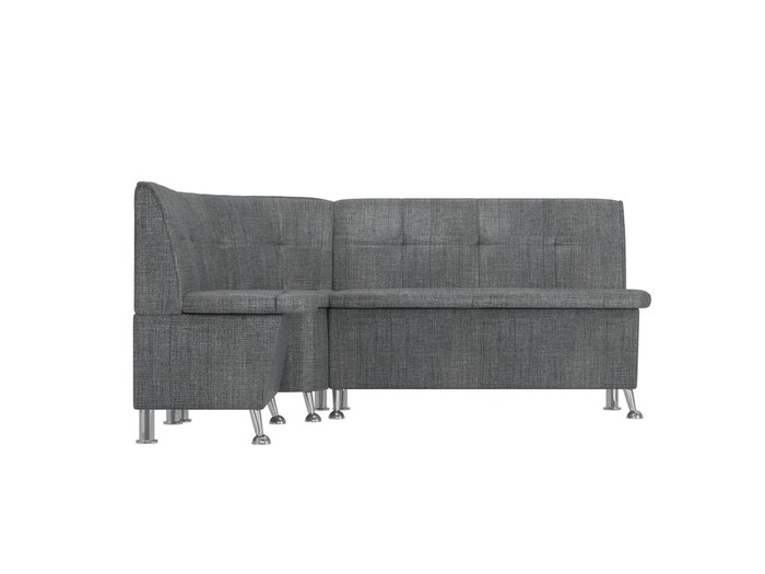 Кухонный угловой диван Феникс серого цвета левый угол - купить Угловые диваны по цене 34990.0