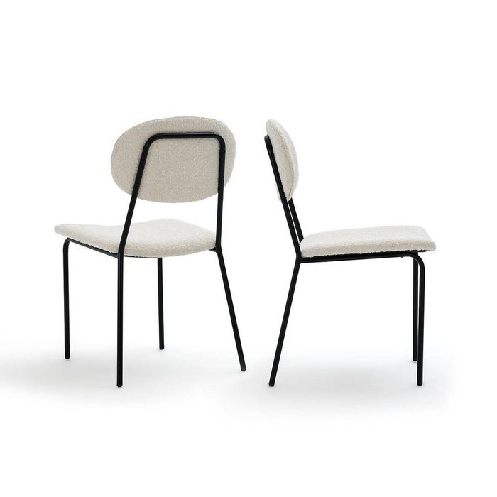 Комплект из двух стульев из Малой пряжи Orga бежевого цвета - купить Обеденные стулья по цене 28919.0