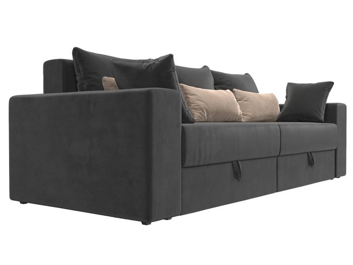 Прямой диван-кровать Мэдисон серо-бежевого цвета - лучшие Прямые диваны в INMYROOM