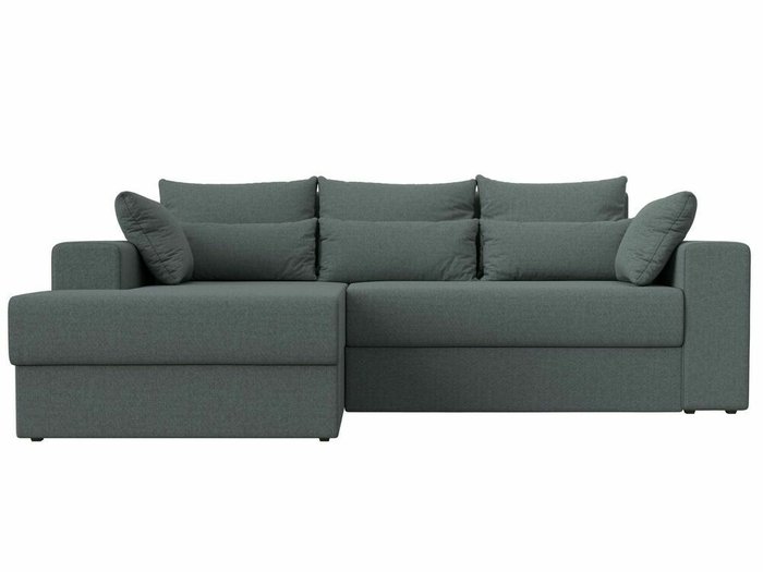 Угловой диван-кровать Майами серого цвета левый угол - купить Угловые диваны по цене 49999.0