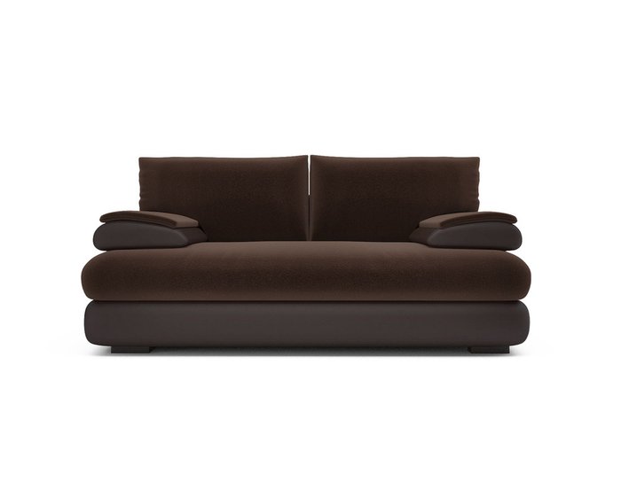 Прямой диван-кровать Фиджи  коричневого цвета - купить Прямые диваны по цене 29190.0