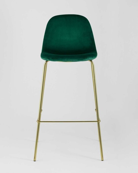 Стул барный Валенсия велюр зеленого цвета - лучшие Барные стулья в INMYROOM