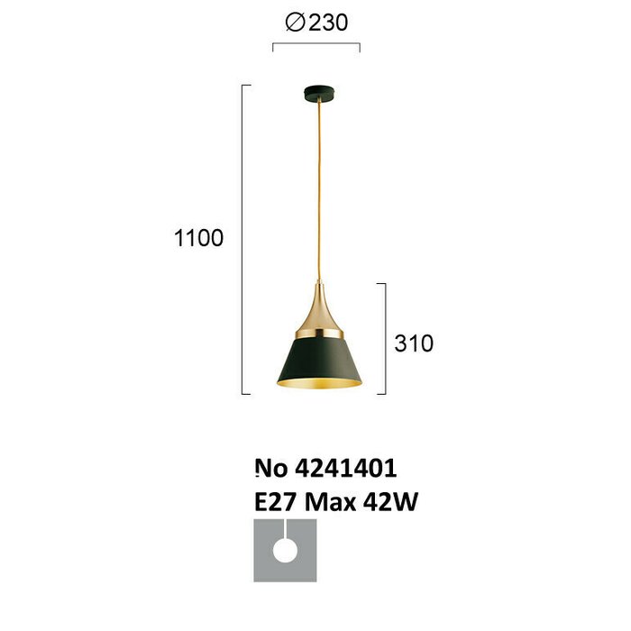 Люстра Viokef Menta 4241401 - купить Подвесные люстры по цене 12690.0