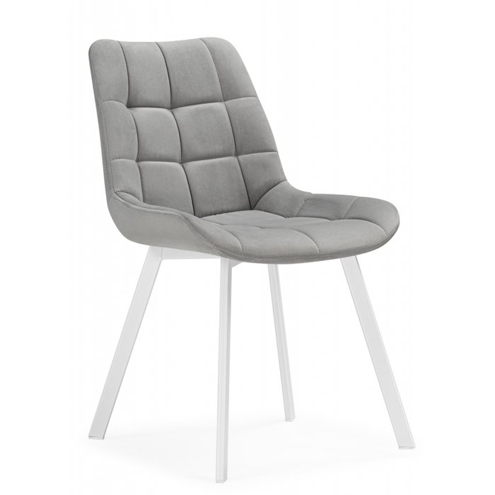 Обеденный стул Челси светло-серого цвета вращающийся