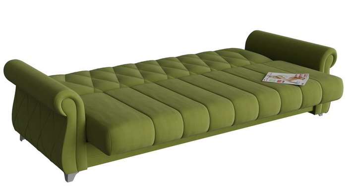 Диван-кровать прямой Эвора зеленого цвета - лучшие Прямые диваны в INMYROOM