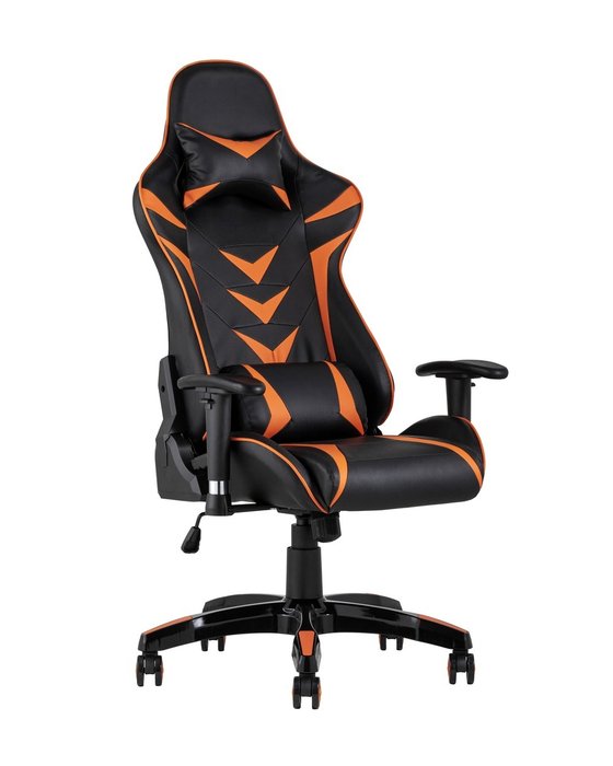 Кресло игровое Top Chairs Corvette черно-оранжевого цвета