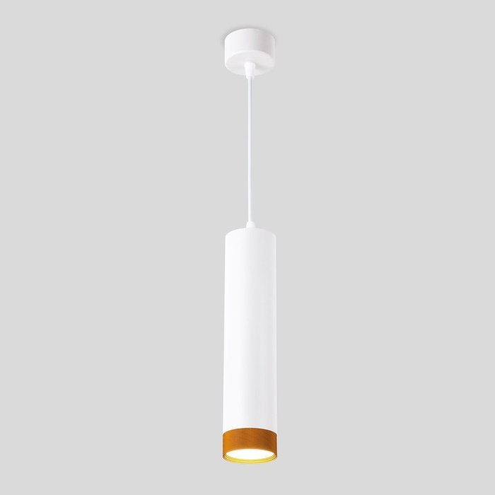 Подвесной светодиодный светильник 50164/1 LED белый/золото - купить Подвесные светильники по цене 1000.0