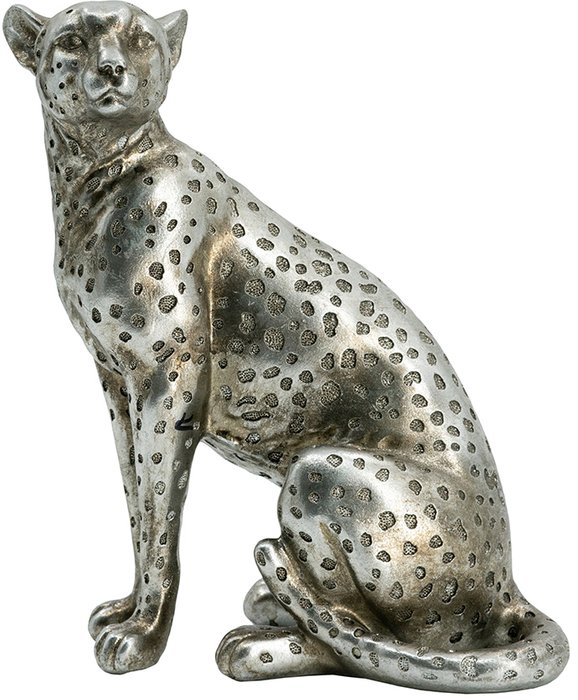 Фигурка Леопард серого цвета - лучшие Фигуры и статуэтки в INMYROOM