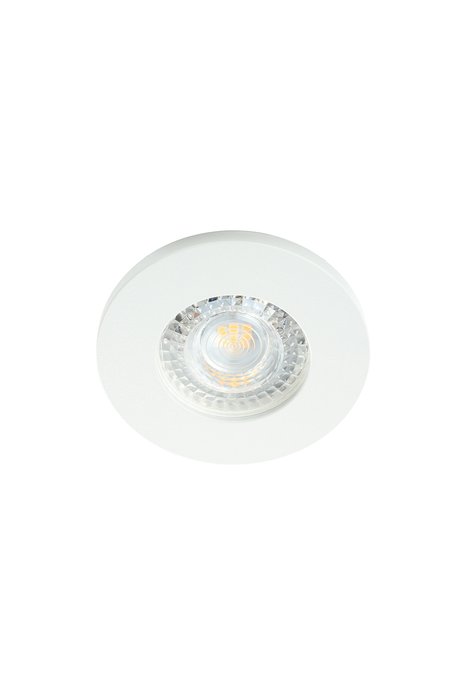 Точечный встраиваемый светильник из металла белого цвета - купить Встраиваемые споты по цене 1310.0