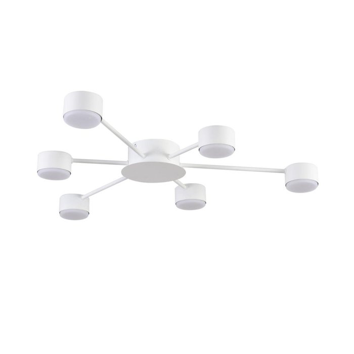 Потолочная люстра Lumion Torina 8343/6C белый, металл GX53 LED 6*7W 220V Потолочная люстра Lumion Torina 8343/6C белый, металл GX53 LED 6*7W 220V