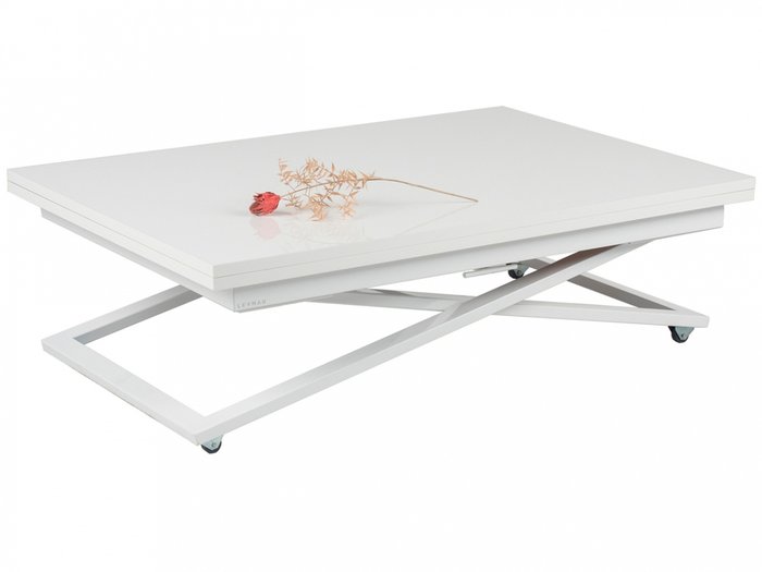 Стол-трансформер Compact GLS цвета белый глянец - купить Обеденные столы по цене 36290.0