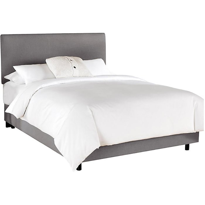 Кровать Frank Platform Gray серого цвета 160х200